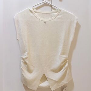 Wool Blend Draped Women's Tank Top